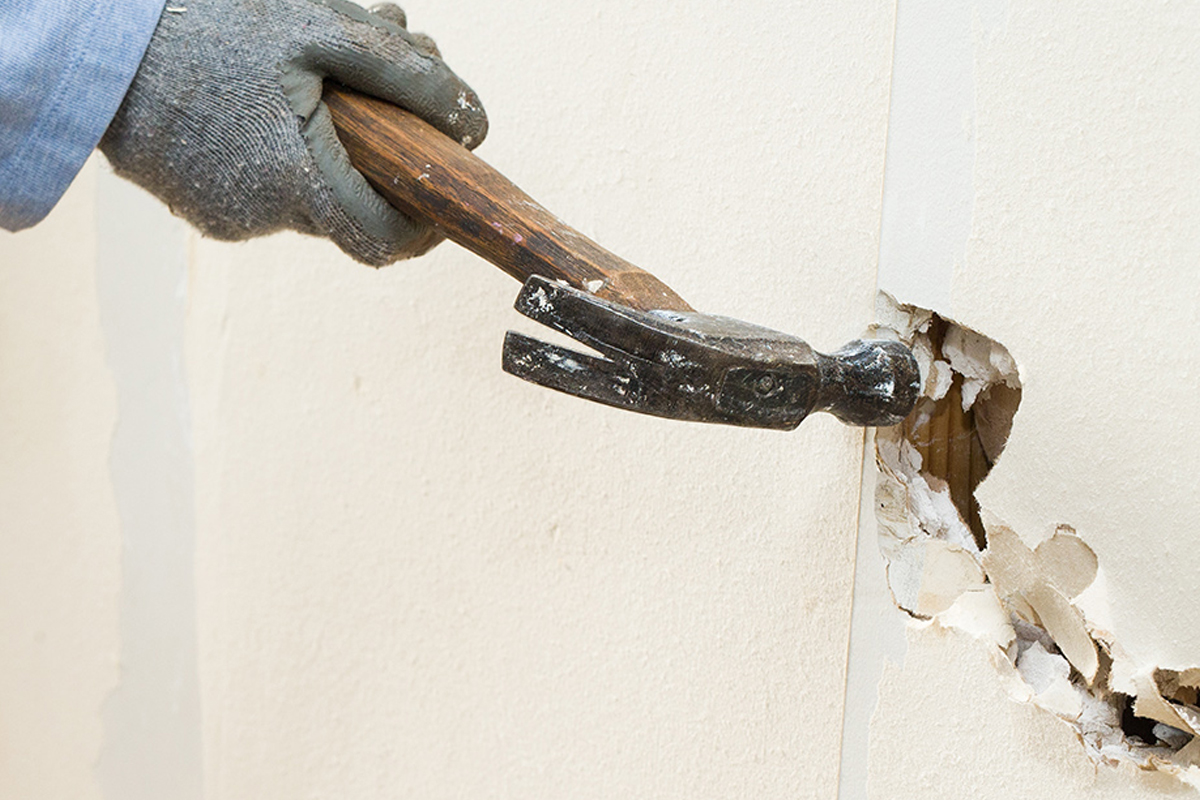 Sheetrock removal